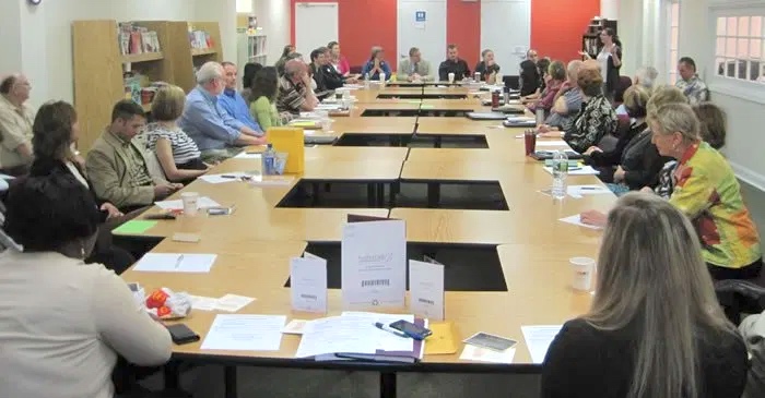 Chip Janiszewski facilitates the Capital Region Business Exchange